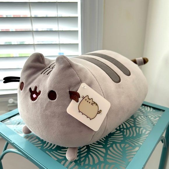 GUND 11” Pusheen The Cat Squisheen Log Plush, Squishy Stuffed Animal NWT - Picture 3 of 5